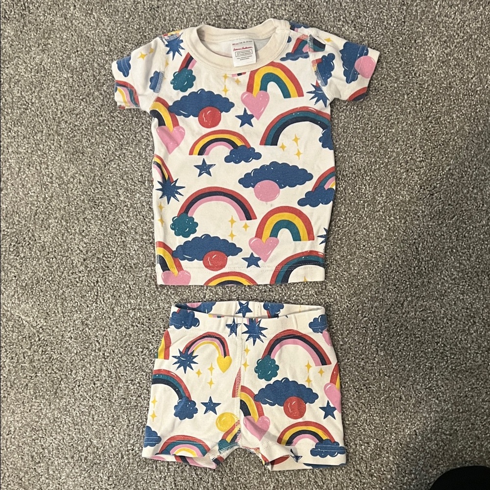 Hanna Andersson Colorful Rainbow Kids Pajamas